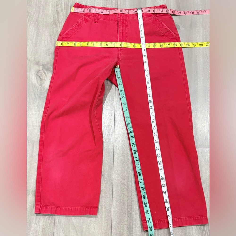 GAP Red Capri Pants Size 4 - Picture 3 of 5